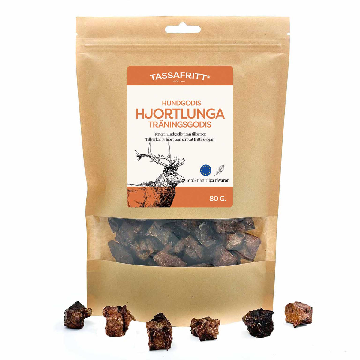 Naturligt Hundgodis - Hjortlunga