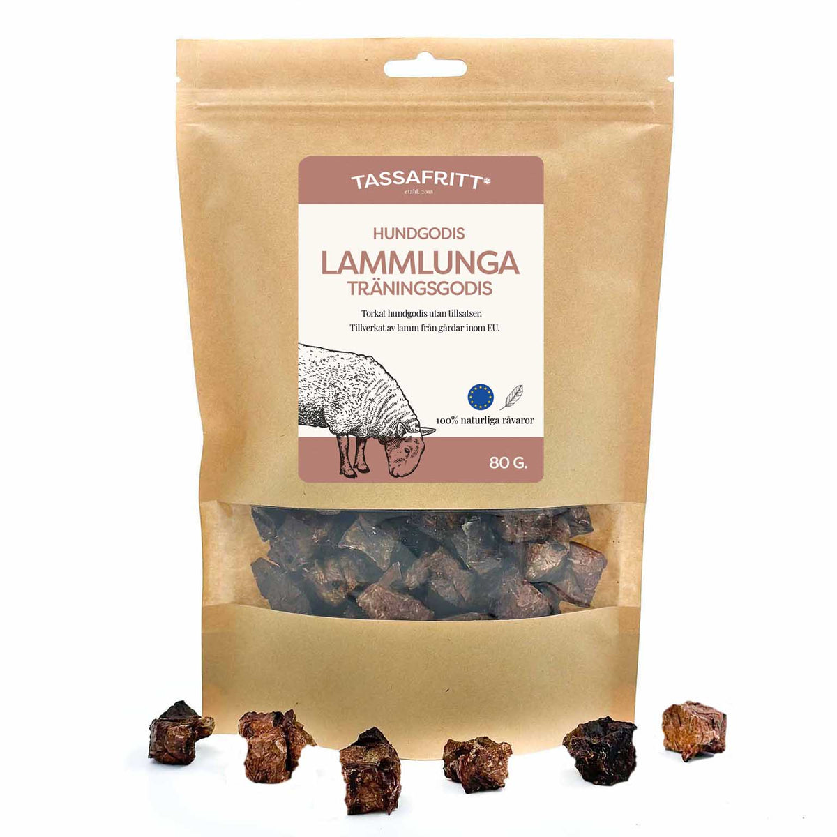 Naturligt Hundgodis - Lammlunga