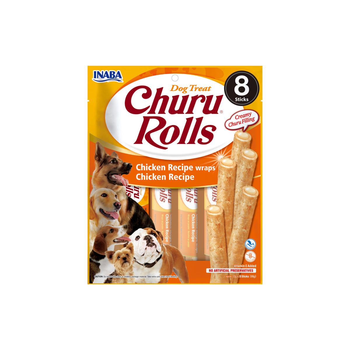 Dog Rolls Chicken wraps 8x12g