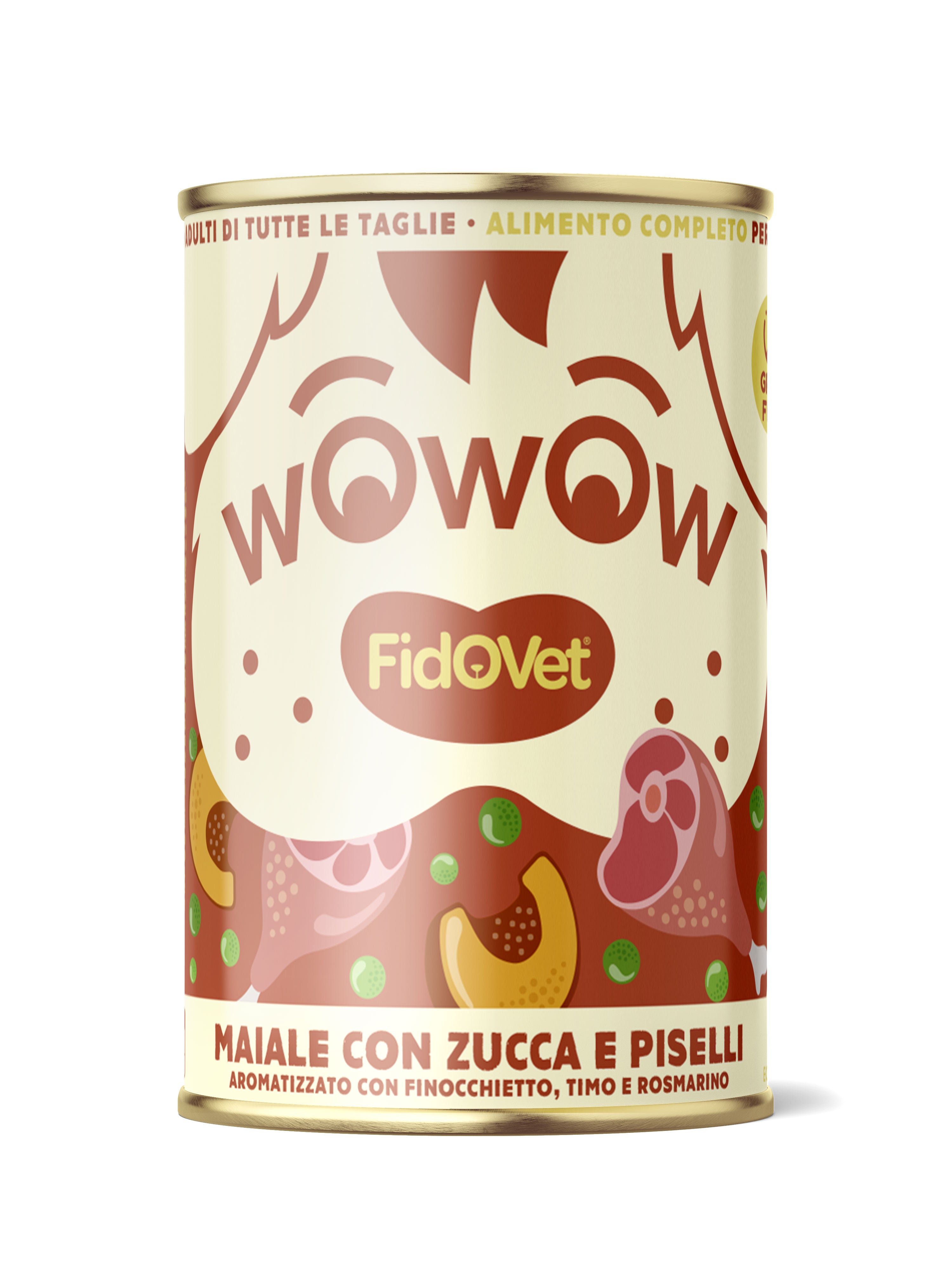Wowow Pork with Pumpink & Peas - Adult - 400 g