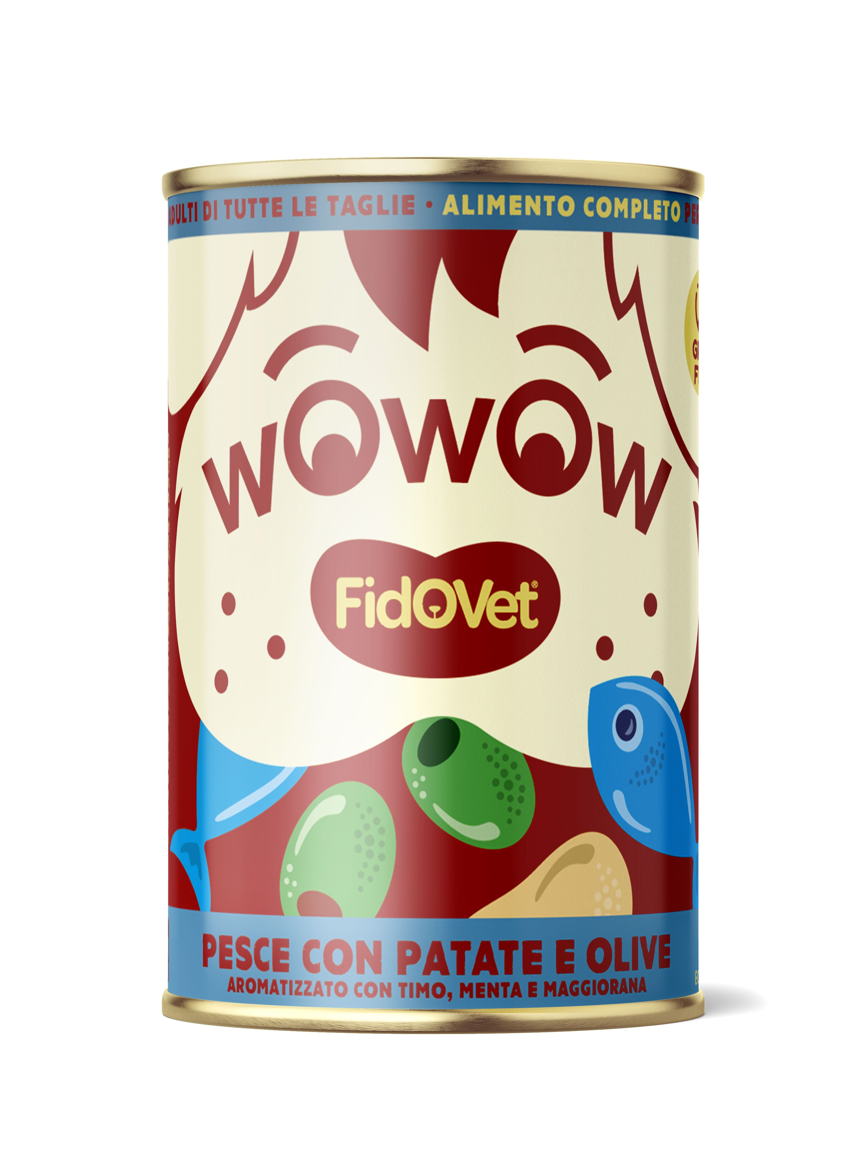 Wowow Fish with Patatoes & Olives - Adult - 400 g