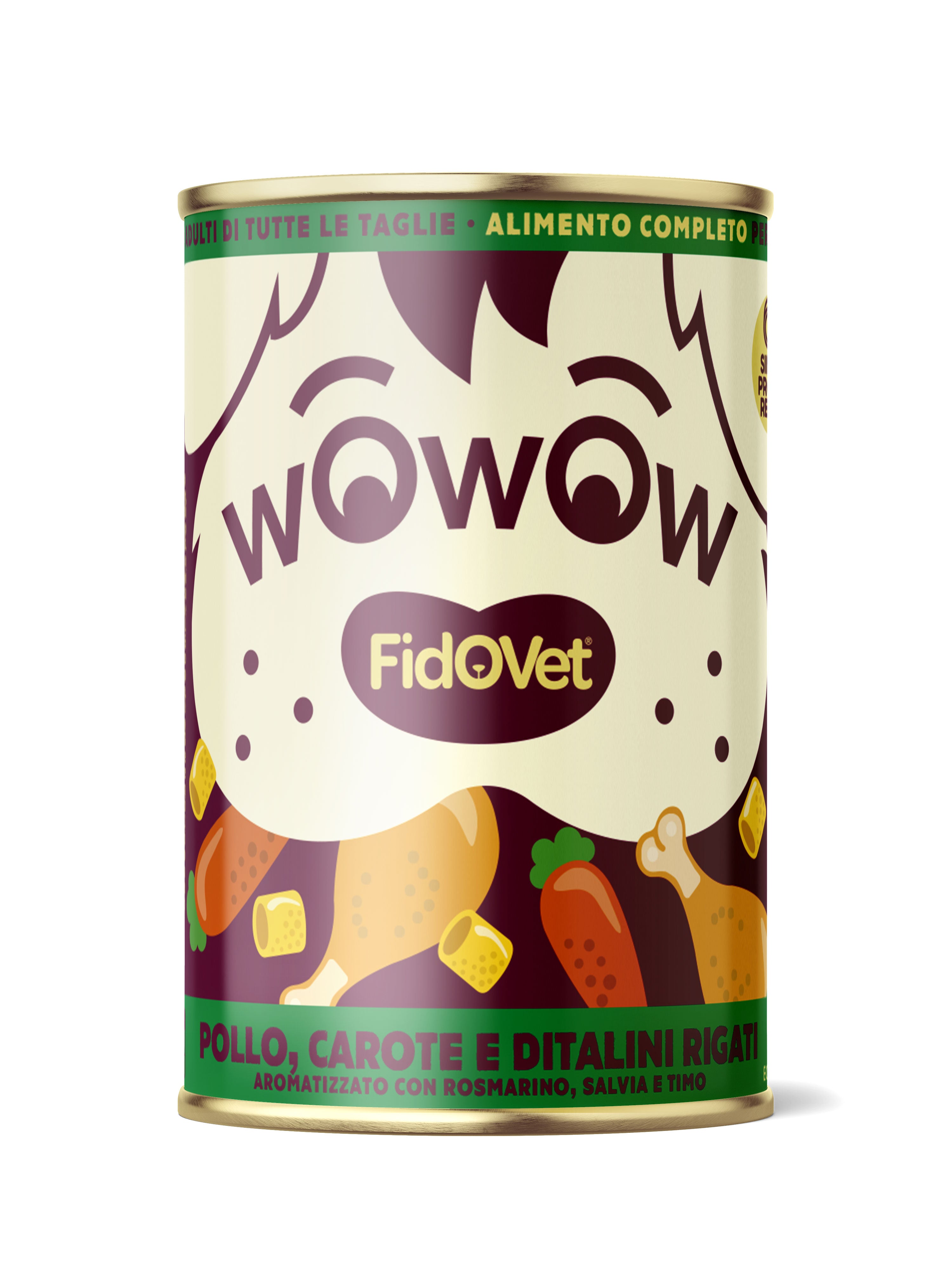 Wowow Chicken with Carrots and Ditalini Rigati - Adult - 400 g