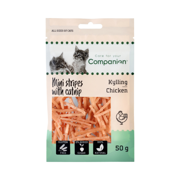 Companion Mini Stripes Kyckling & Kattmynta 50 g