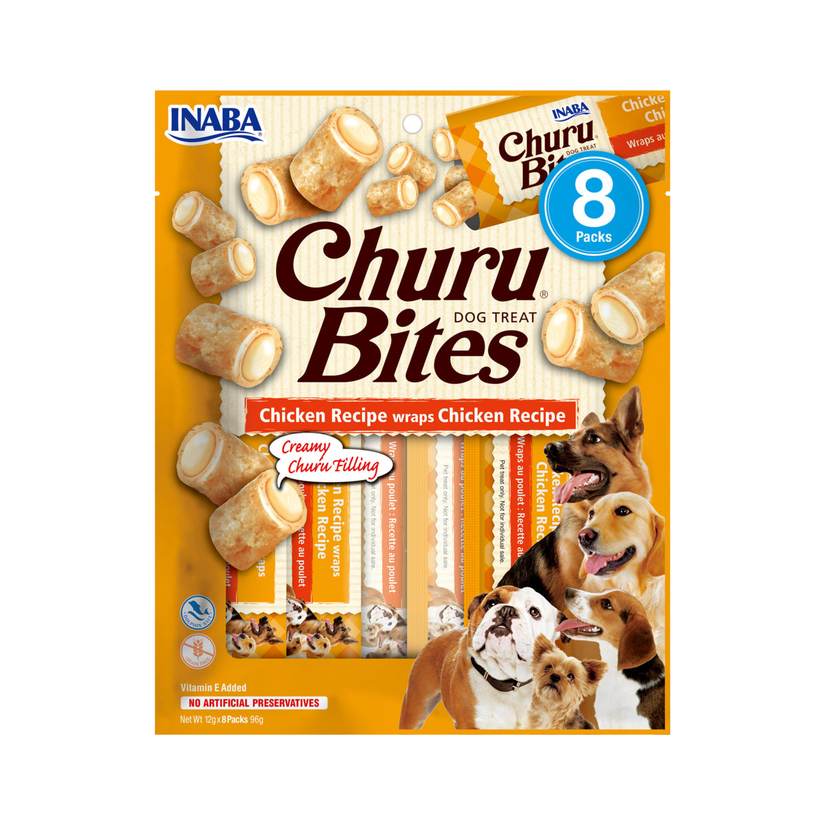 Dog Bites Chicken wraps 8x12g